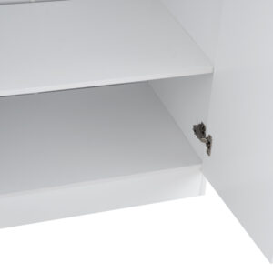 Smart storage with full mirror and hanging rail