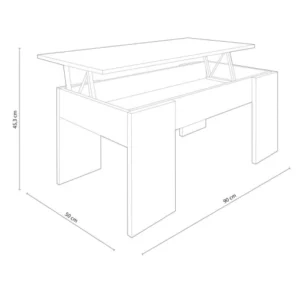 Modern Wood Accent Piece measurements