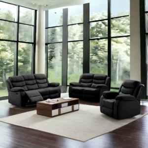 Leather Sofa Cupholders Recliner Sofa Stain-Resistant Sofa Pet-Friendly Sofa
