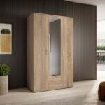 Wardrobe 3-Door Oak