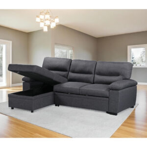 Pull out Sofa Bed in Dark Grey