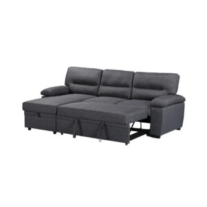 Modern Dark Grey Pull out Sofa Bed